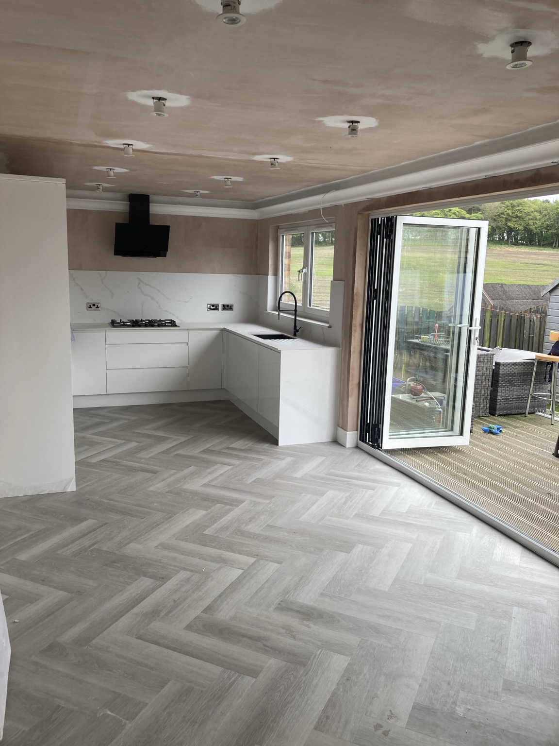 Open-plan kitchen renovation